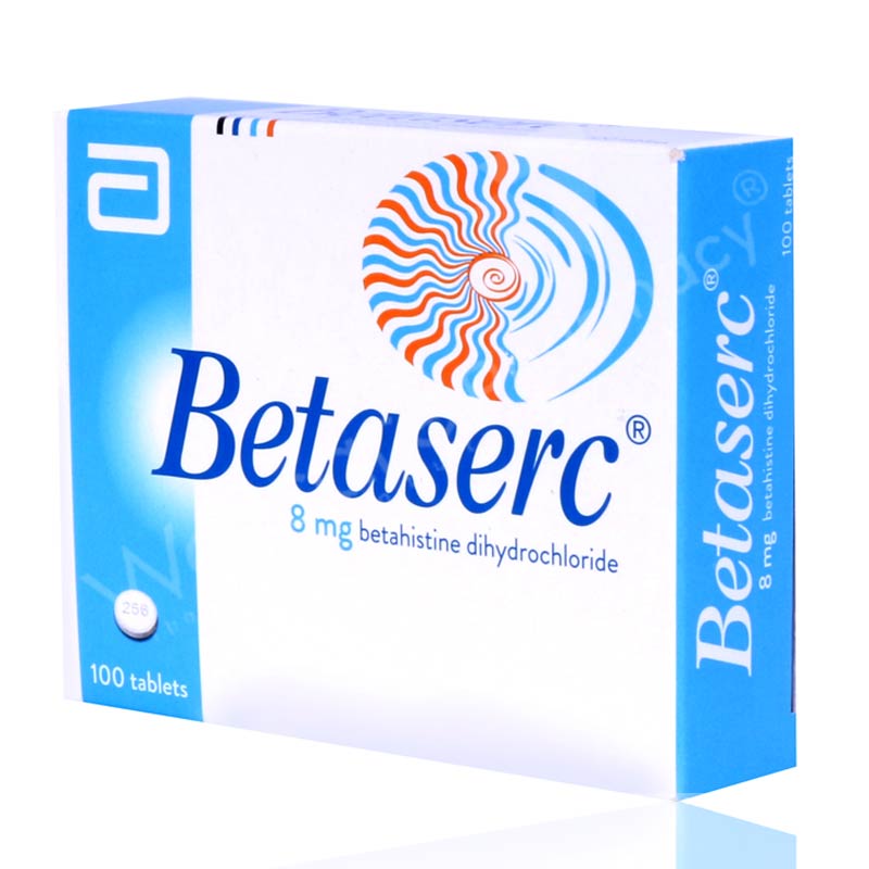 Betaserc 8Mg Tablets 100'S