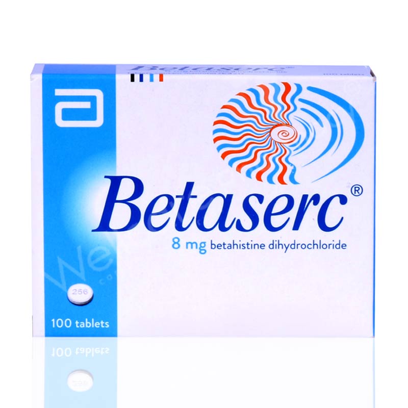 Betaserc 8mg Tablets 100'S