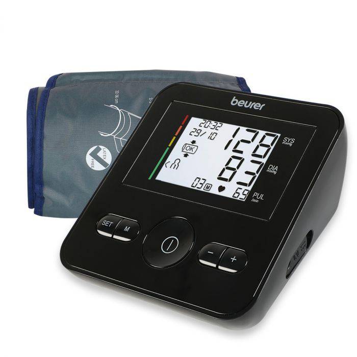 Beurer Bm30 Upper Arm Blood Pressure Monitor With Adaptor