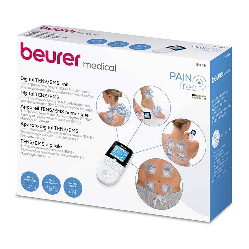 BEURER EM49 Digital TENS/EMS Unit – Pain Relief & Muscle