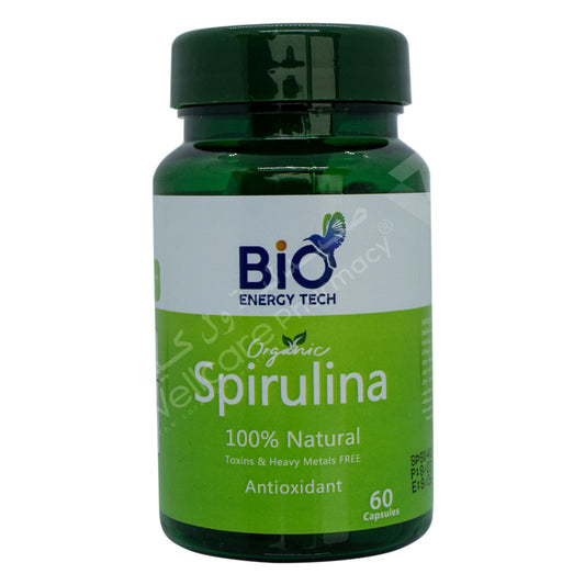 Bio Energy Tech Spirulina Capsules 60'S