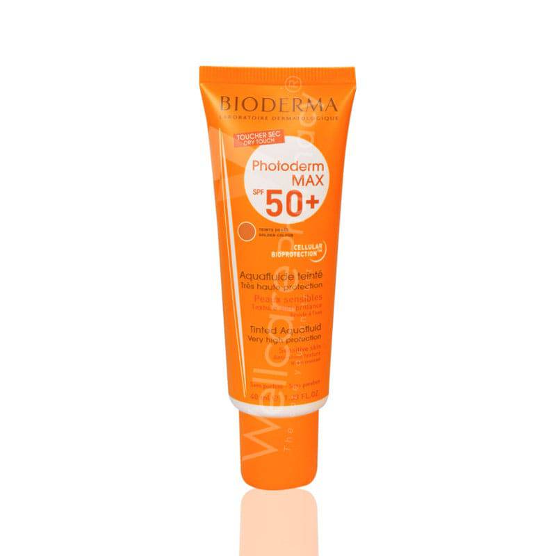 Bioderma Photoderm Max Spf 50+Golden Colour Aqua Fluid 40Ml - Wellcare Pharmacy