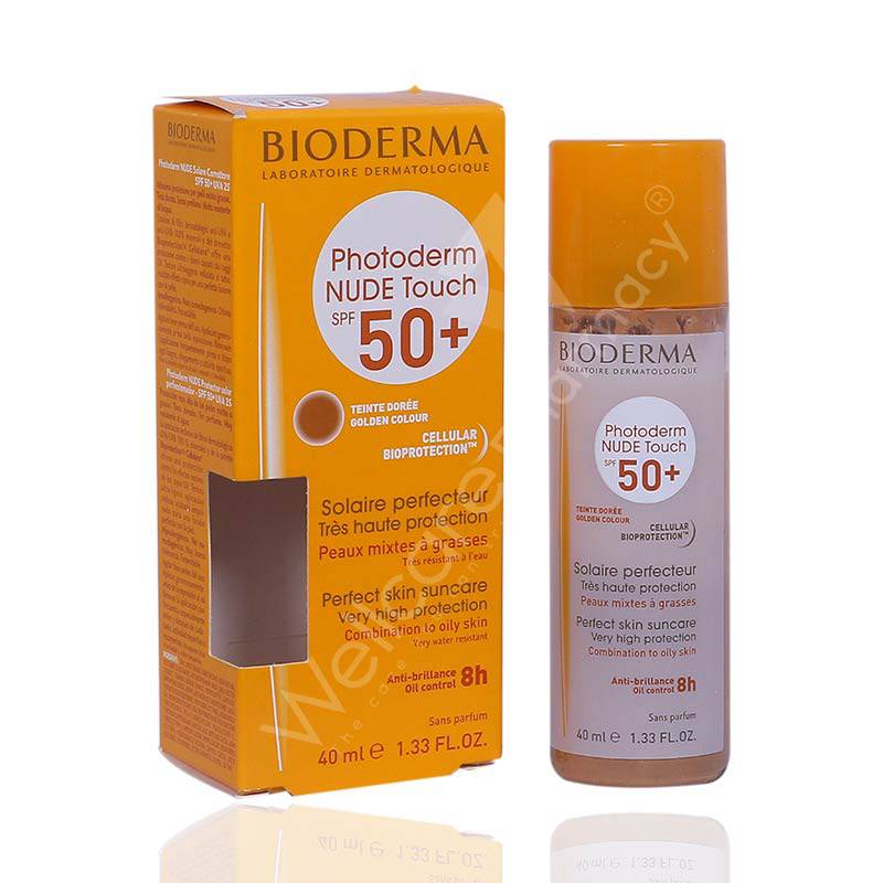 Bioderma Photoderm Nude Touch Golden 40Ml Spf50+ - Wellcare Pharmacy