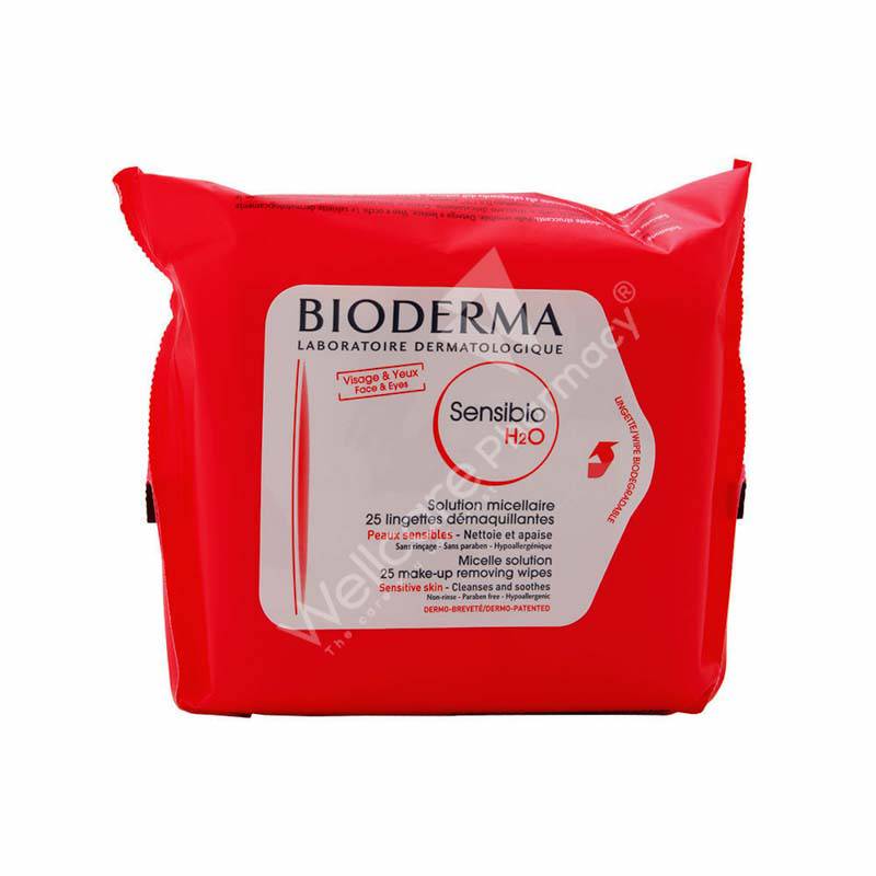 Bioderma Sensibio H2o Make Up Removing Wipes 25'S - Wellcare Pharmacy