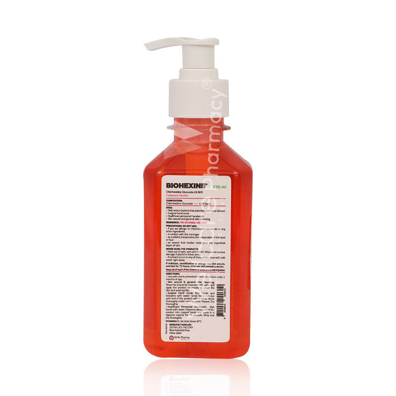 Biohexine Antiseptic Antimicrobial Skin Cleanser 236ml