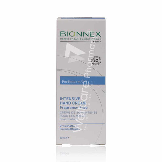 Bionnex Perfederm Intensive Hand Cream Fragrance Free 50Ml