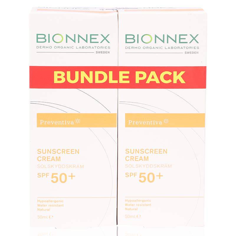 Bionnex Preventiva Sunscreen Cream Spf 50+ 50Ml Value Pack