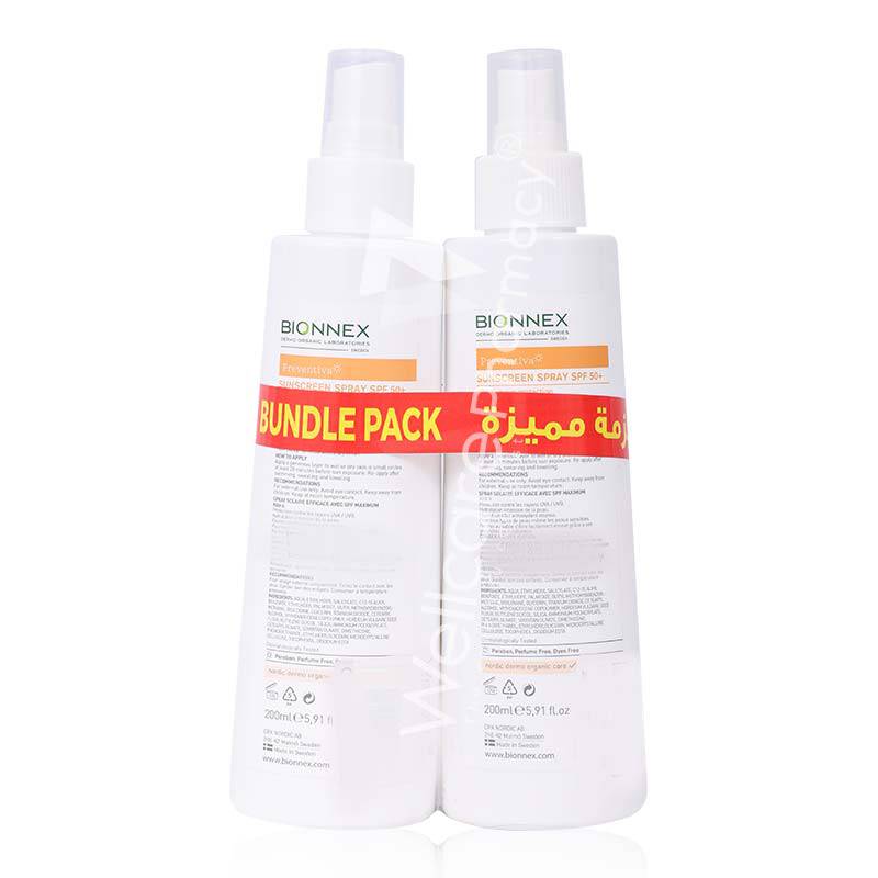Bionnex Preventiva Sunscreen Spray Spf 50+ 200Ml Value Pack