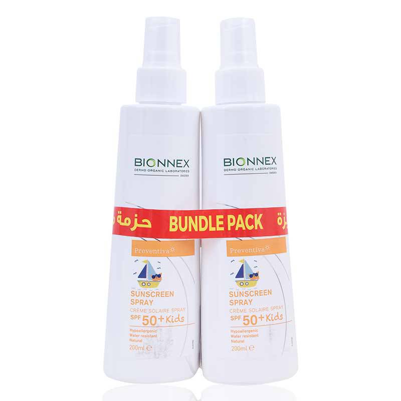 Bionnex Preventiva Sunscreen Spray Spf50+ Kids 200Ml Value Pack