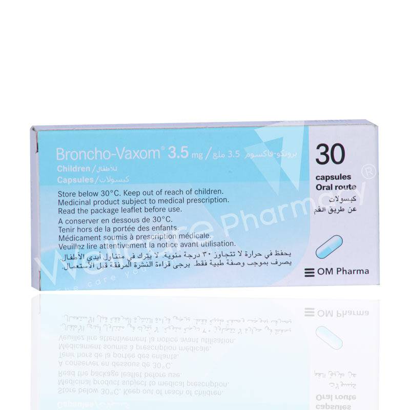 Broncho Vaxom 3.5Mg Children Capsules 30'S - Wellcare Pharmacy