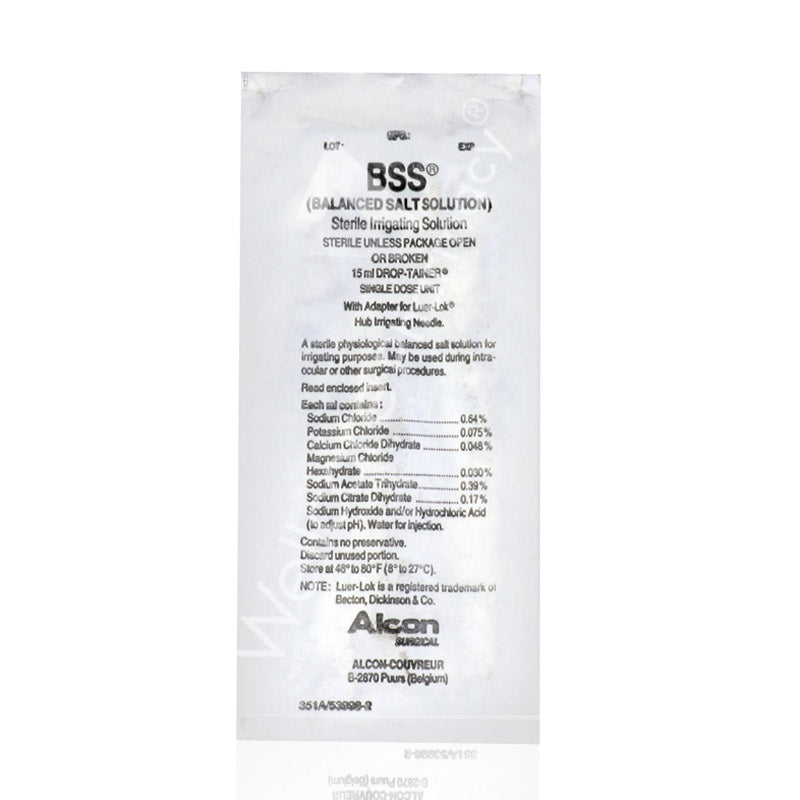 Bss Balanced Salt Solution 15Ml