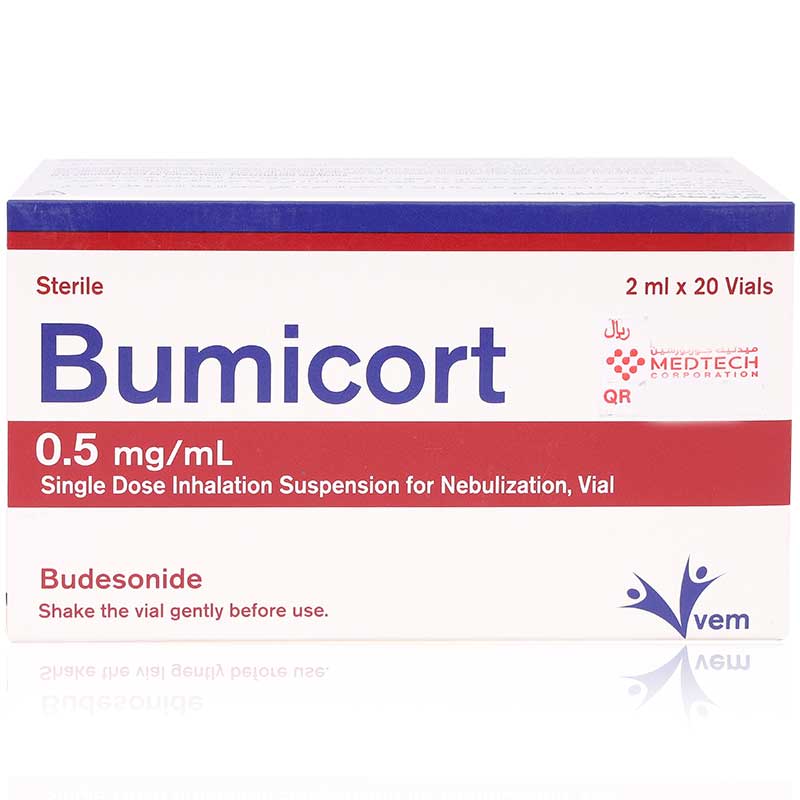 Bumicort 0.5Mg/Ml Single Dose Inhalation Suspension 2Ml Vials 20'S