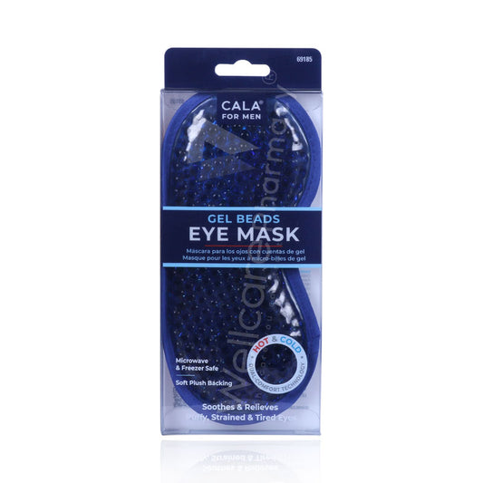 Cala Black Gel Bead Eye Mask For Men