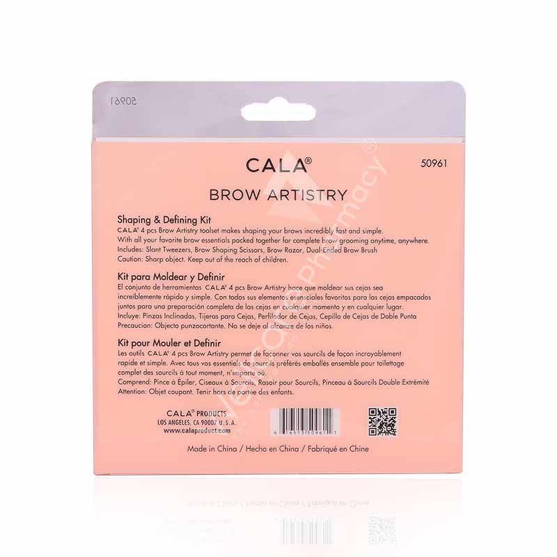 Cala Brow Artistry Shaping & Defining Kit Rose Gold 4Pc - 50961