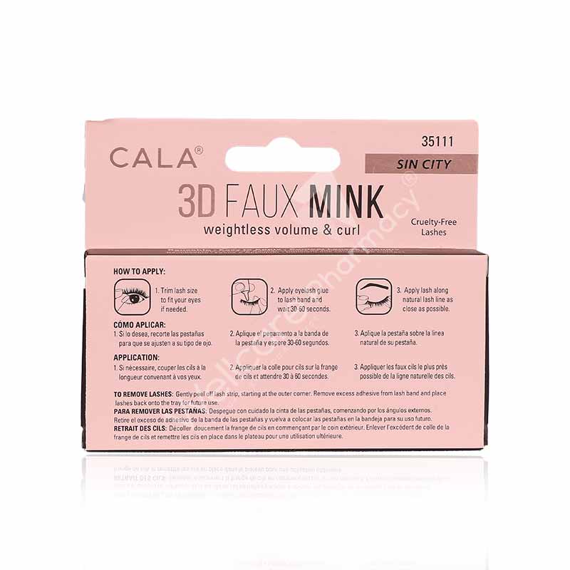 Cala 3D Faux Mink Lashes-Sin City-35111