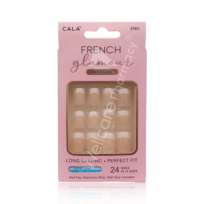 Cala French 87831 Glamour Nail Kit(M) 24'S - Wellcare Pharmacy