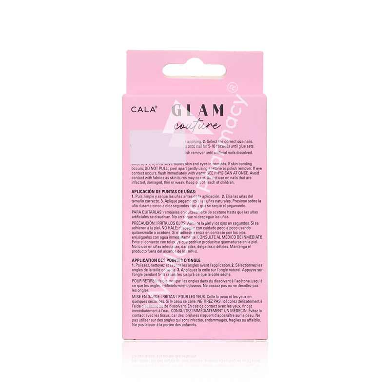 Cala Glam Couture Med.Pink/Glitter/Ink. Nail Kit- 87867