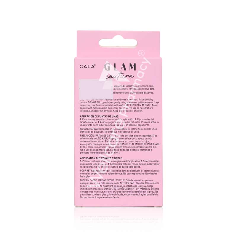 Cala Glam Couture Med.Pink/Glitter/Ink. Nail Kit- 87867 - Wellcare Pharmacy