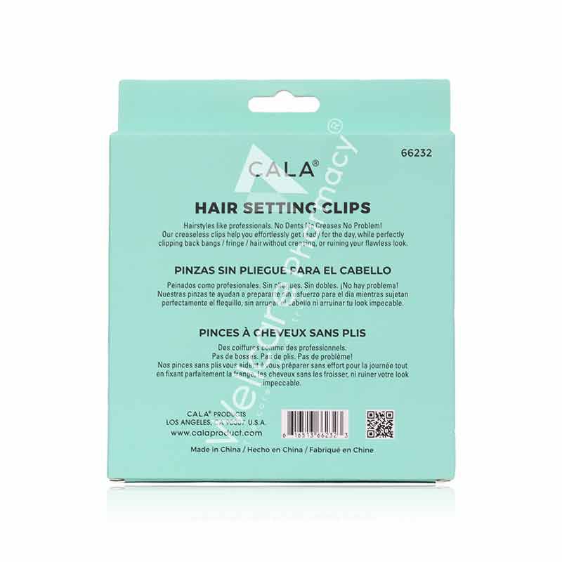 Cala Hair Set Clips Black&Mint 8'S- 66232