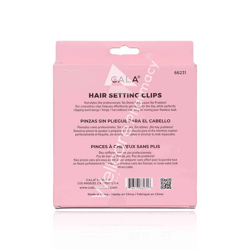 Cala Hair Set Clips Black&Pink 8'S- 66231