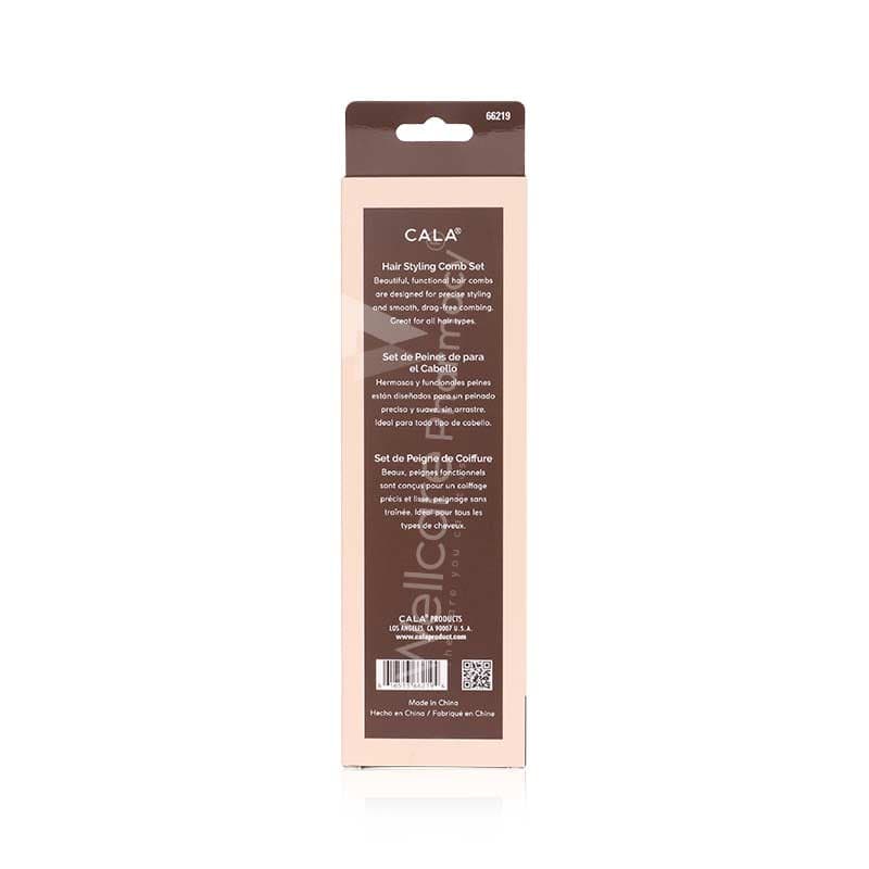 Cala Hair Styling Comb Set 4'S- 66219
