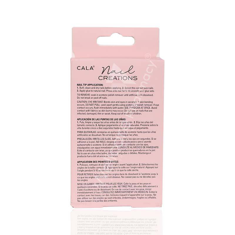 Cala Nail Creations Express Oval Matte Nude Nail Kit 24Pc-87842