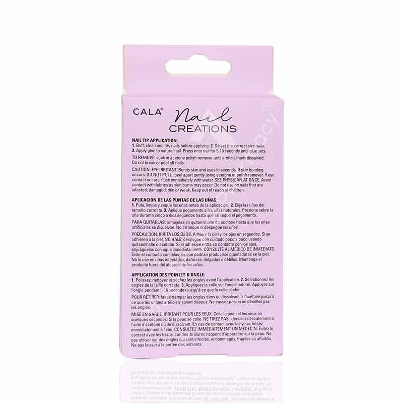 Cala Nail Creations Lux Stiletto Lavender Nail Kit 24Pc -87849