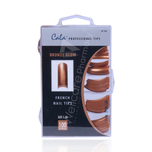 Cala Professional Color Nail Tips Bronze Glow 100'S0