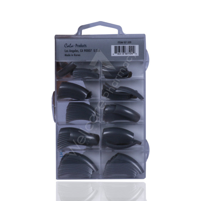 Cala Professional Color Nail Tips Metallic Silver 100'S