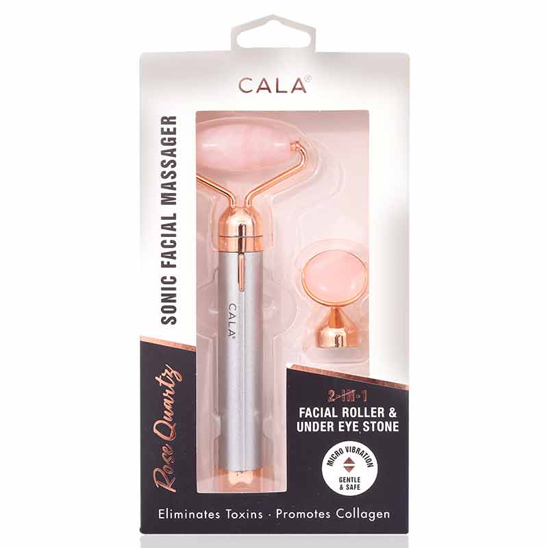 Cala Rose Quartz Sonic Facial Massager Rose Gold-67525 - Wellcare Pharmacy