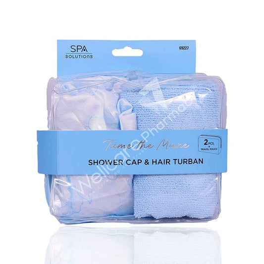 Cala Shower Cap & Hair Turban Blue