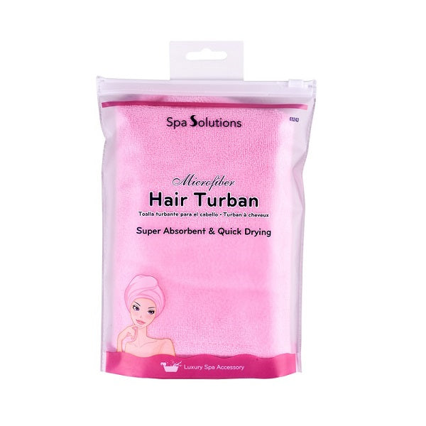 Cala Spa Essentials Microfiber Hair Turban (Pink) 69243