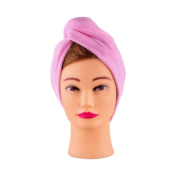 Cala Spa Essentials Microfiber Hair Turban (Pink) 69243