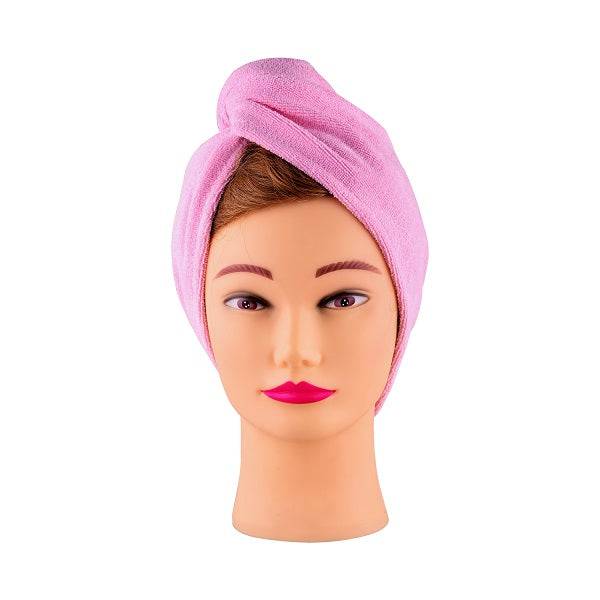 Cala Spa Essentials Microfiber Hair Turban (Pink) 69243