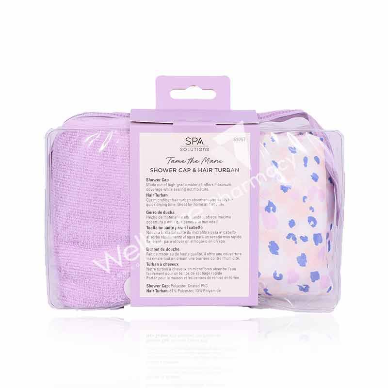 Cala Spa Essentials Shower Cap And Hair Turban