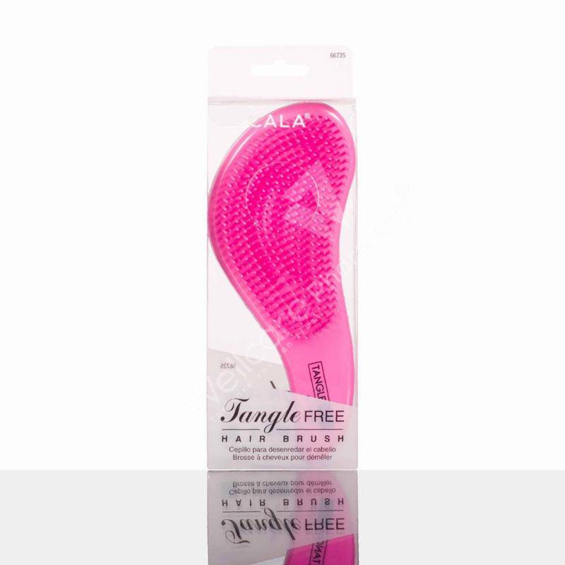 Cala Tangle Free Hair Brush Hot Pink Chevron