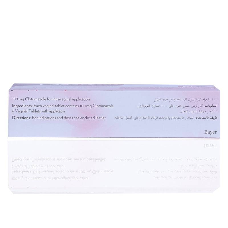Canesten Vaginal Tablets 6'S 0.1G - Wellcare Pharmacy