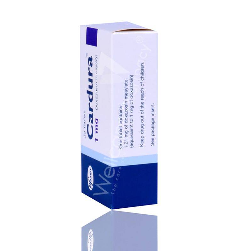 Cardura 1Mg Tablets 20'S - Wellcare Pharmacy