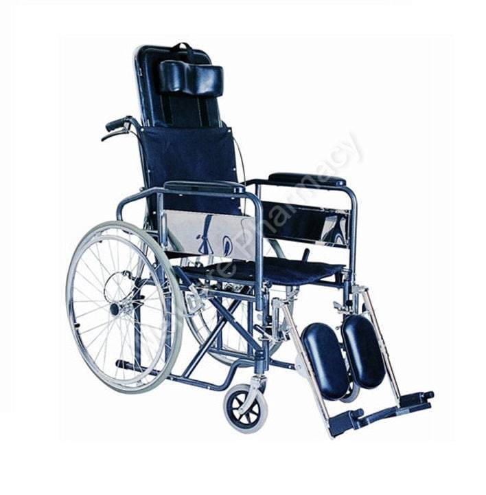 Caremax Recline Wheel Chair Black Ca942 - Wellcare Pharmacy