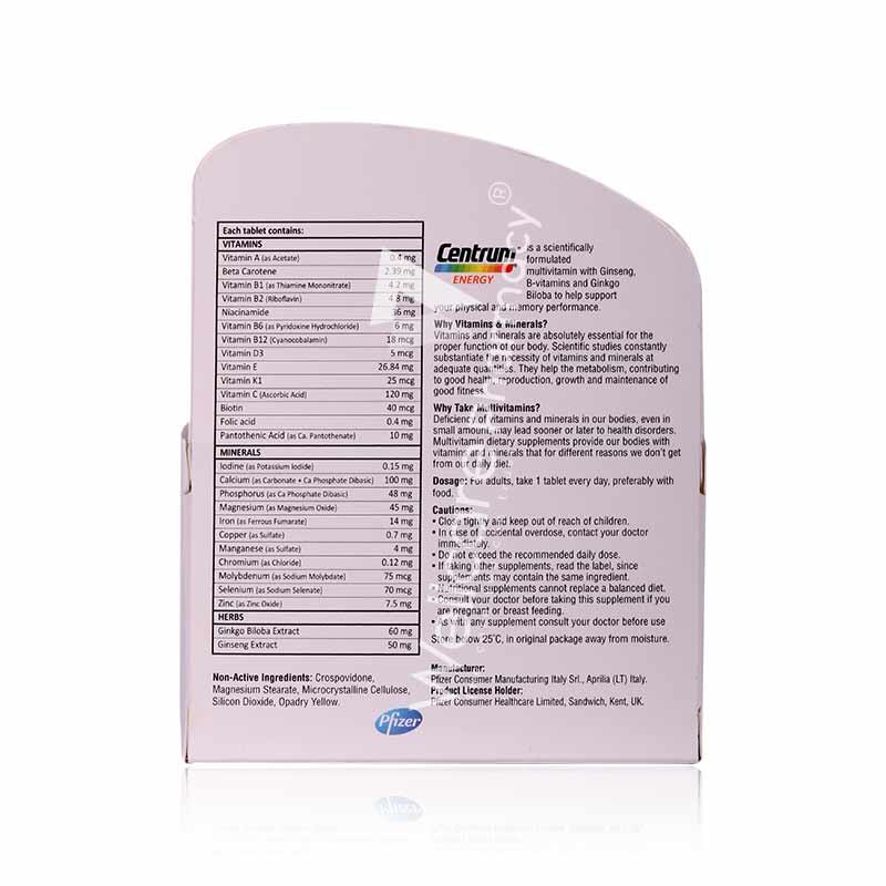 Centrum Energy Tablets 30'S