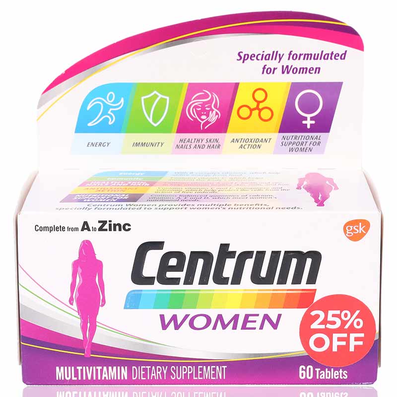 Centrum Women Tablets 60'S 25% Off