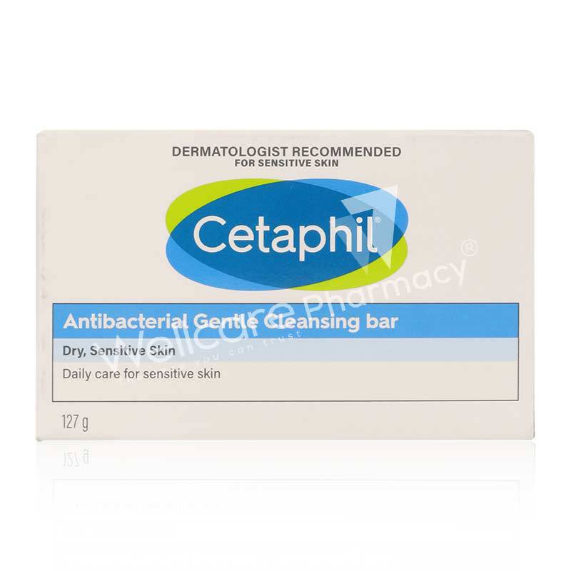 Cetaphil Antibacterial Gentle Cleansing Bar 127Gm - Wellcare Pharmacy