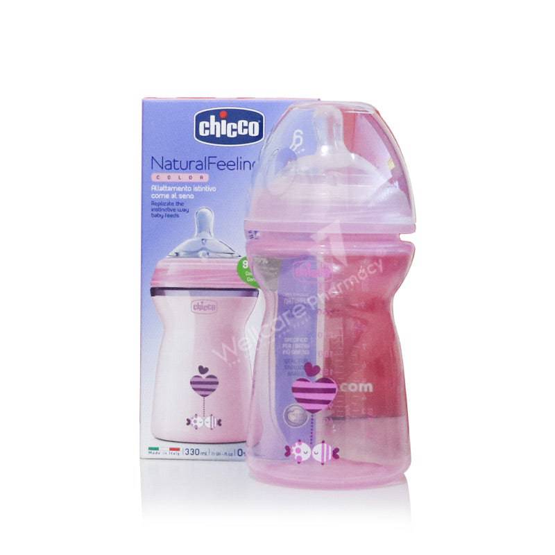 Chicco Feed Btl Pink 330Ml - Wellcare Pharmacy