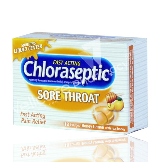 Chloraseptic Lozenges Honey Lemon 18'S