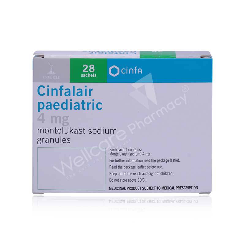 Cinfalair 4Mg Pediatric Granules 2X14's - Wellcare Pharmacy