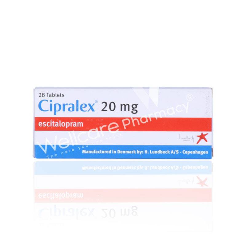 Cipralex 20Mg Tablets 28'S - Wellcare Pharmacy