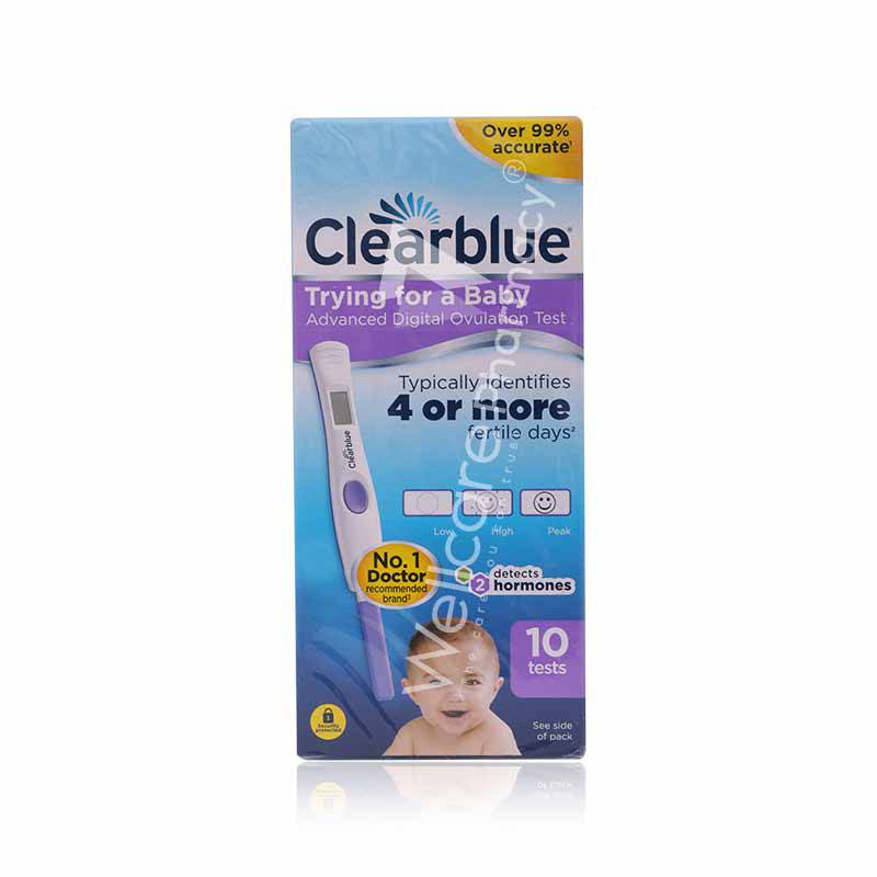 Clearblue Digital Ovulation Test 4 Or More Days 10'S - Wellcare Pharmacy