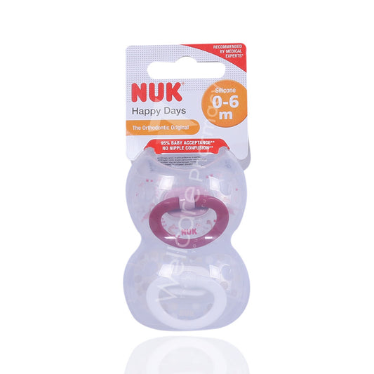 Cnc Nuk Happy Days O-6M Soother 2'S