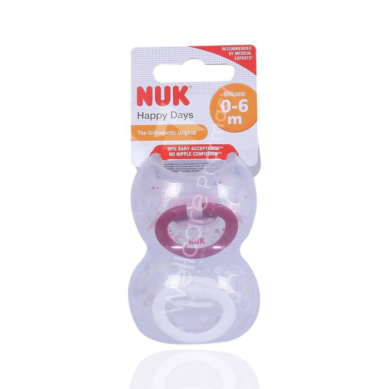 Cnc Nuk Happy Days O-6M Soother 2'S