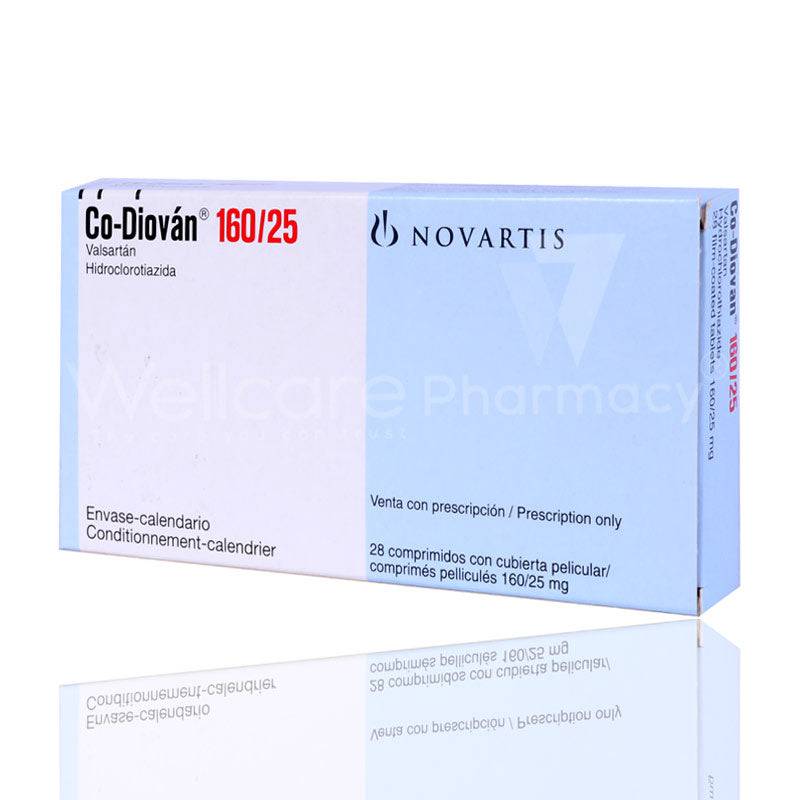 Co-Diovan 160/25 Tablets 28'S - Wellcare Pharmacy